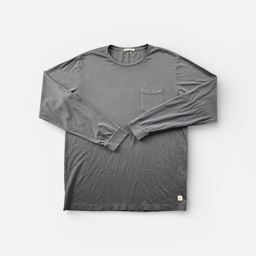 Marine Layer Shirt Adult Large Gray Long Sleeve Active Athleisure Casual Men's